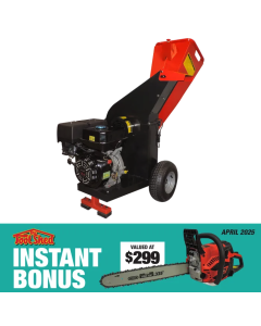 ToolShed Chipper 15hp Petrol with Electric Start with Chainsaw